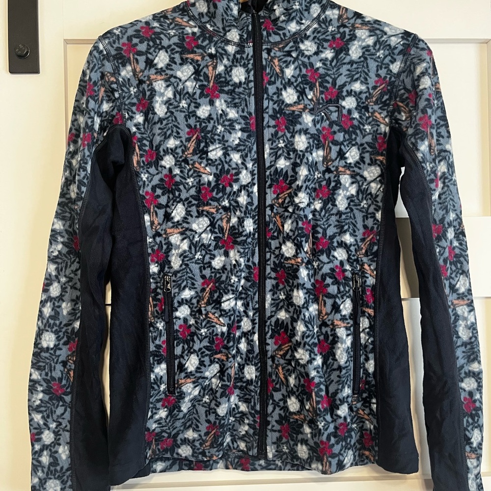 Kari Traa Floral Women's Ski Jacket - Navy and Pink